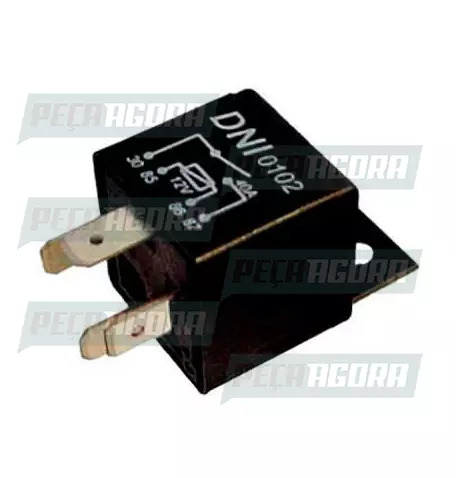RELE AUXILIAR DE PARTIDA A FRIO FIAT 4 TERMINAIS SEM SUPORTE 40A 12V DNI 0111 (9