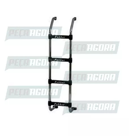 ESCADA TRASEIRA PRETA MAN TGX 2016.. VEICULO SEM PEGA MAO 4 DEGRAUS FABBOF (4555