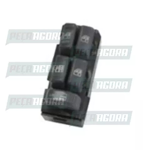 INTERRUPTOR ACIONAMENTO VIDRO GM S-10 95... QUADRUPLO COM TRAVA ESQUERDO DIRETEC