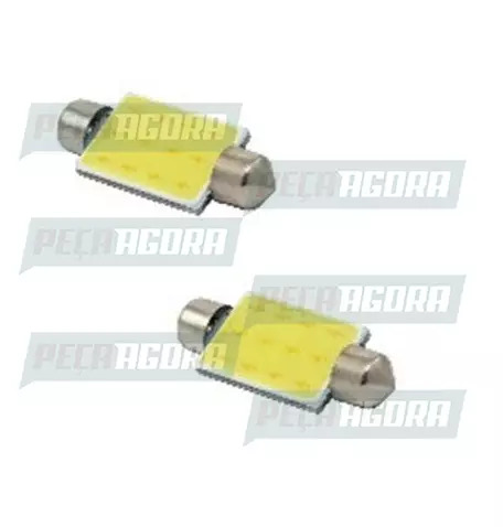 PAR LAMPADA IMPORTADA LED TORPEDO 12V 12 LEDS 36MM BRANCA COB-12C (458474)
