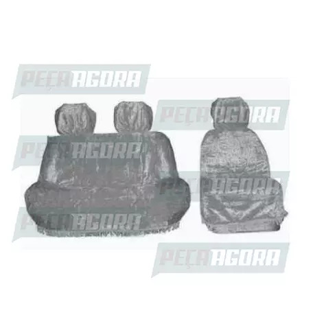 CAPA PELUCIA CHINIL BANCO RENAULT MASTER PARA IVECO DAILY CINZA SEM LOGO (440104