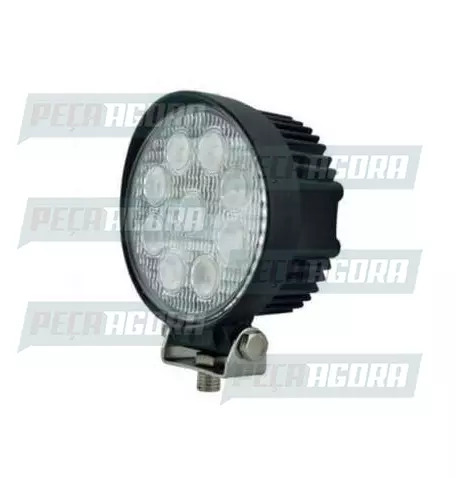 FAROL MILHA REDONDO 118X118X55 MM COM  9 LEDS 27 W PLUS (456708)