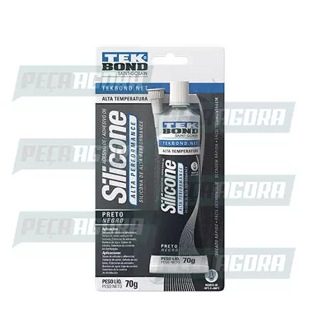 ADESIVO DE SILICONE NEUTRO DE ALTA PERFORMANCE OXIMICO PRETO 70G (458710)