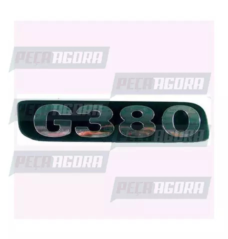EMBLEMA PLASTICO GRADE CROMADO PARA SCANIA SERIE 5 ''G380'' (448138)