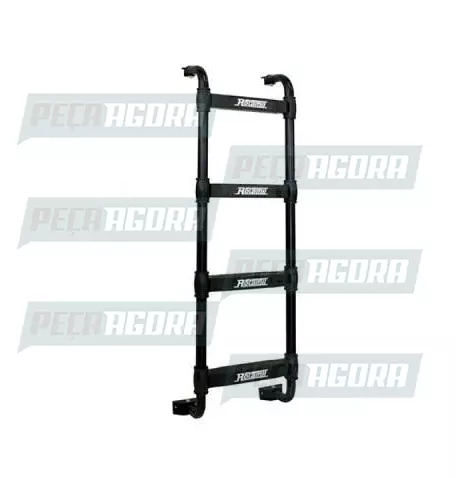 ESCADA TRASEIRA PRETA PARA IVECO STRALIS 4 DEGRAUS ROTAMIL (441980)