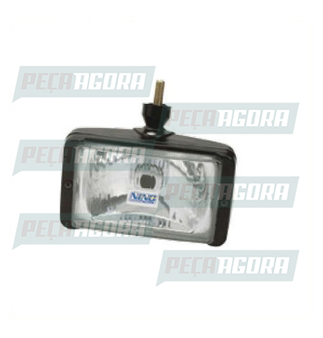 FAROL MILHA RETANGULAR RAIADO PRETO 157X95MM AGRICOLA (022183T1/80415400/1108008