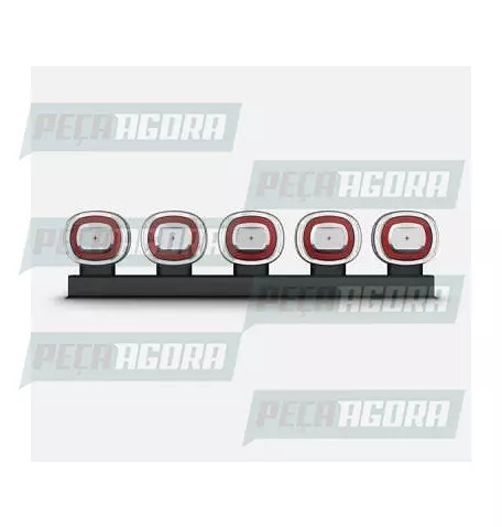 LANTERNA FOGUINHO 5 MARIAS LED VERMELHA ANEL DE LUZ 2215 (453168)