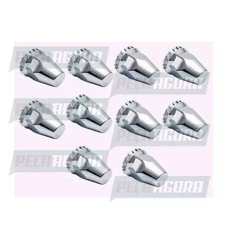 CAPA PORCA RODA UNID.  CROMADA CHILENA 33 TRACAO TOP (450592)