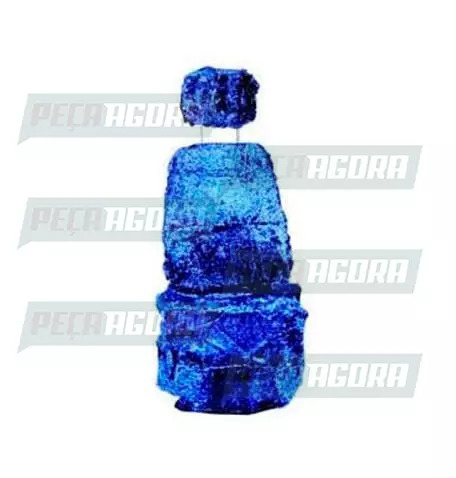 CAPA PELUCIA CHINIL BANCO S/LOGO MB ATEGO 2011 MOTORISTA GAUCHA AZUL (456320)