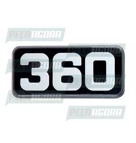 EMBLEMA ACRILICO LATERAL ORIGINAL VOLVO''360'' (450480)