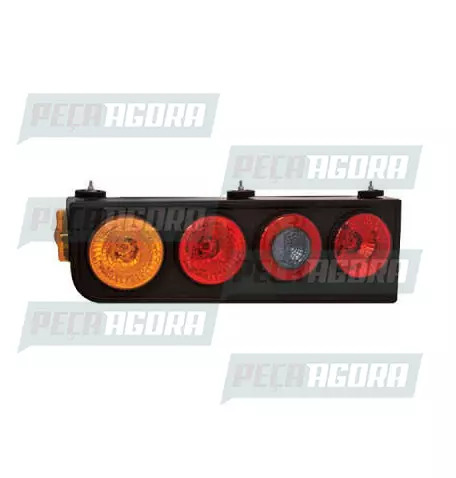 LANTERNA TRASEIRA KIT 2000 METALIZADA SEM ABA DIREITO PRADOLUX PL2040 (422572)