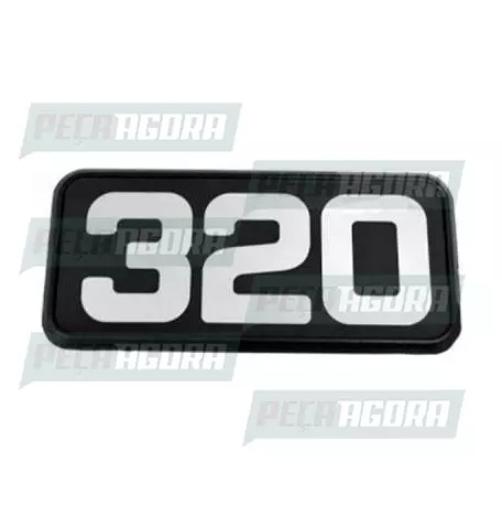 EMBLEMA ACRILICO FRONTAL ORIGINAL VOLVO''320'' (449785)