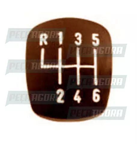 TAMPINHA BOLA CAMBIO PUNHO 06 MARCHAS MERCEDES BENZ MARROM RE ESQUERDO ATRASEIRA