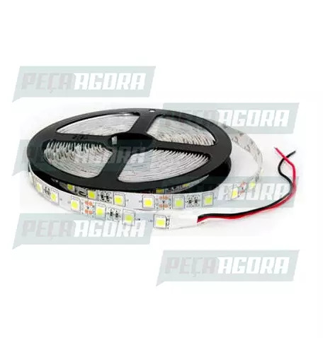 LAMPADA IMPORTADA LED FITA 24V 300 LEDS BRANCA SLIM (05 MTS) SILICONE (445782)