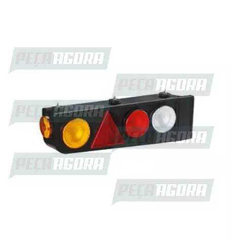 LANTERNA TRASEIRA KIT 2000 ESQUERDO COM ABA SIMPLES 1147SL E SINALSUL (421929)