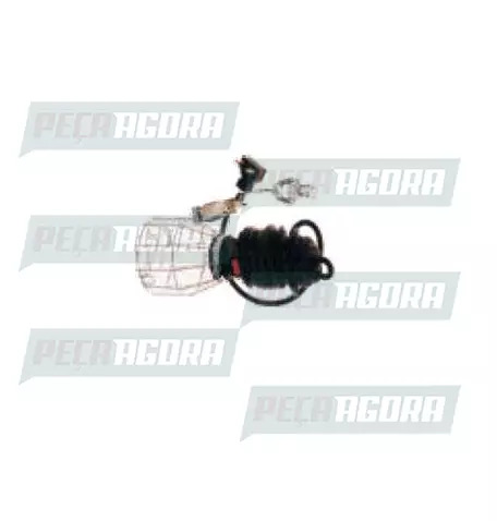 LANTERNA EMERGENCIA 15 MTS. MEDIO SEM LAMPADA CABO PP SEM INTERRUPTOR (455143)