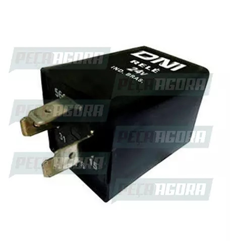 RELE TEMPORIZADOR ACIONADOR DE CACAMBA VOLKSWAGEN 4 TERMINAIS SEM SUPORTE 24V DN