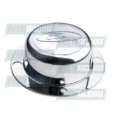 SOBRE TAMPA DO CUBO DIANTEIRO FORD CROMADA (445728)