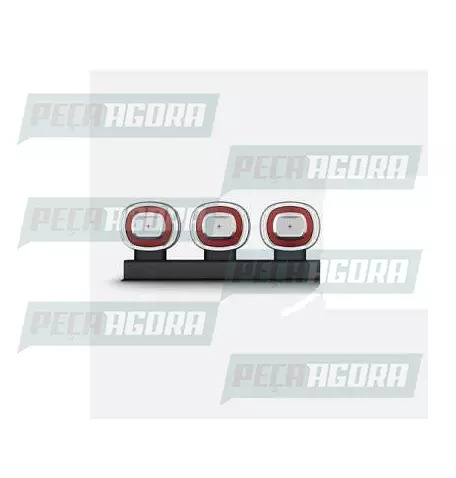 LANTERNA FOGUINHO 3 MARIAS LED VERMELHA ANEL DE LUZ 2213 (453165)