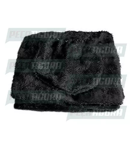 CAPA PELUCIA CHINIL BANCO C/LOGO VOLVO FH MOTORISTA ATE 2009 GAUCHA PRETA (44709