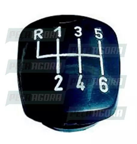 TAMPINHA BOLA CAMBIO PUNHO 06 MARCHAS MERCEDES BENZ PRETO RE ESQUERDO ATRASEIRA 