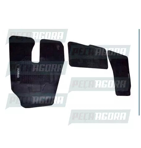 TAPETE PVC FORD CARGO APOS 2012 3 PECAS PRETO (439372)