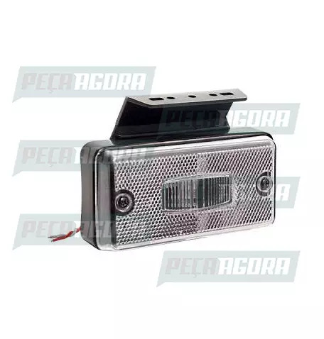 LANTERNA LATERAL FACCHINI RETANGULAR COM CABOS COM SUPORTE - CR PL0606 PRADOLUX 