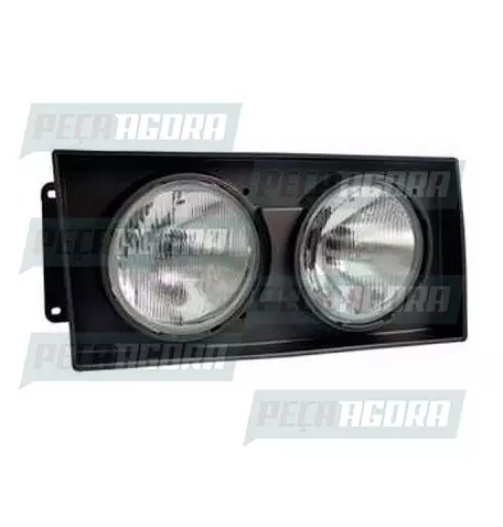 FAROL VOLKSWAGEN 2000 ... LINHA PESADA DUPLO DIREITO  PRETA FORT LUZ (448690)