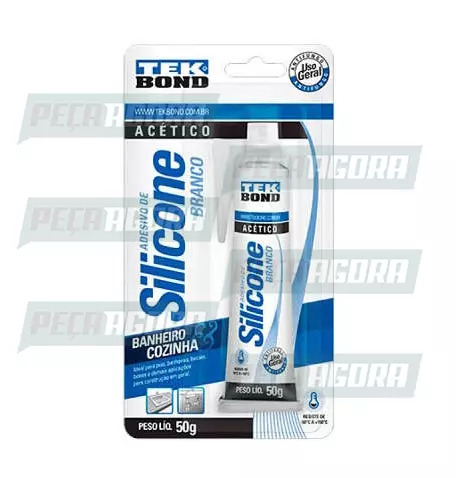 SILICONE DE VEDACAO ACETICO 50G BRANCO  BLISTER TEKBOND (449502)