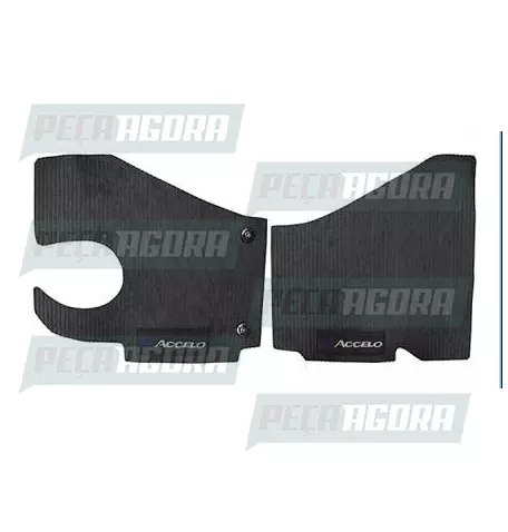 TAPETE PVC MERCEDES BENZ ACCELO 2 PECAS CINZA (439402)