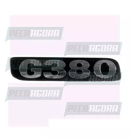 EMBLEMA PLASTICO GRADE CINZA PARA SCANIA SERIE 4 ''G380'' (448115)
