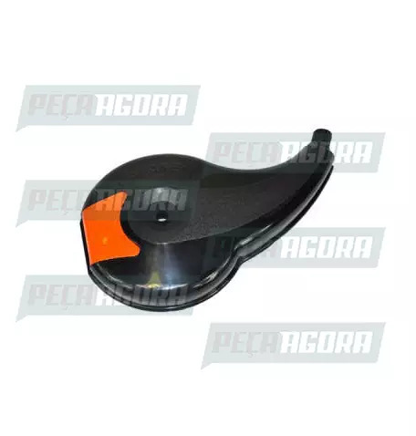 CALOTINHA PRETA PLASTICA TOP LINE LARANJA DIREITO  CAPANEMA RODOAR (420906)