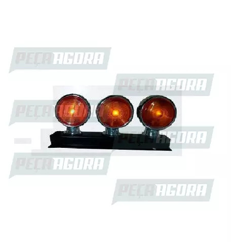 LANTERNA TRASEIRA 03 LENTES BOJUDA ALTA COM SUPORTE - AM (453904)