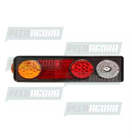 LANTERNA TRASEIRA KIT FACCHINI 20 LED PS COM TRIANGULO 24V ESQUERDO  PRADOLUX PL