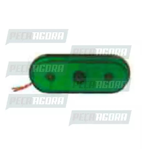 LANTERNA LATERAL FACCHINI OVAL COM LED SEM SUPORTE VD.PRADOLUX PL0608 (447656)