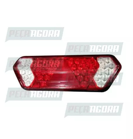 LANTERNA TRASEIRA CARRETA 12 A 15 IMPLEMENTAR COM CONECTOR SELADO 24V ESQUERDO B