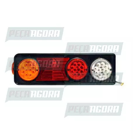 LANTERNA TRASEIRA KIT FACCHINI 30 LED PS COM TRIANGULO 24V ESQUERDO  PRADOLUX PL