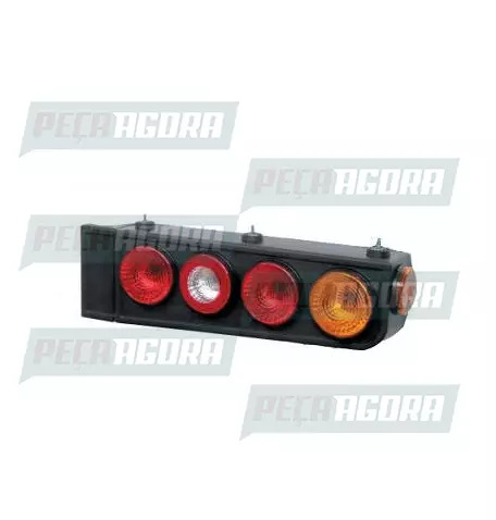 LANTERNA TRASEIRA CARRETA IMPLEMENTO/RANDON 2009 ESQUERDO COM ABA (458651)