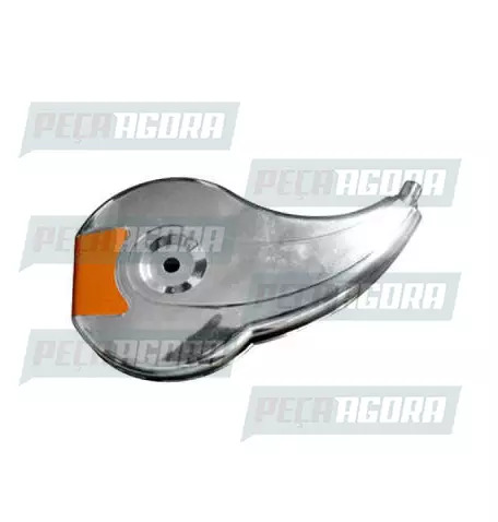 CALOTINHA CROMADA PLASTICA TOP LARANJA DIREITO RODOAR (420879)