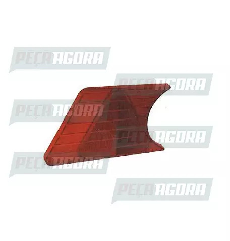 LANTERNA OLHO DE GATO TRIANGULO VERM COMPLETO PRADOLUX PL0794 (459440)