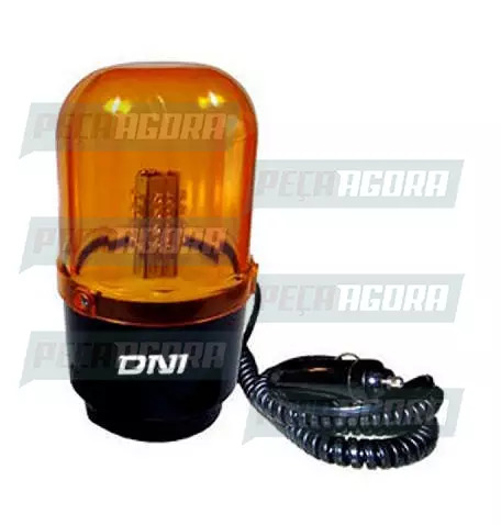 SINALIZADOR ''GIROFLEX'' 24 LEDS BIVOLT AM ROTATIVO MAGNETICO DNI (448887)