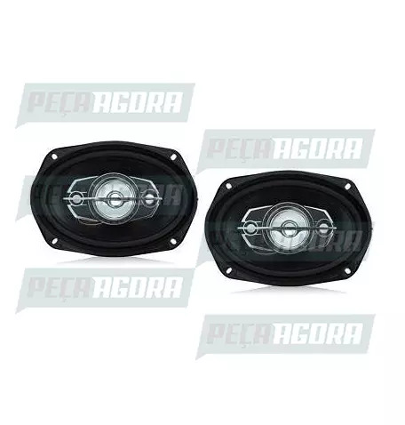 PAR ALTO FALANTE PORTATIL 6X9 QUADRIAXIAL 110W RMS- AU912 (453952)