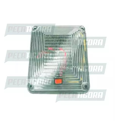 LANTERNA TETO INTERNO UNIVERSAL QUADRADA COM INTERRUPTOR PL0610 PRADOLUX (443860