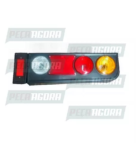 LANTERNA TRASEIRA KIT RANDON METALIZADA COM TRIANGULO COM ABA ESQUERDO AF (44933