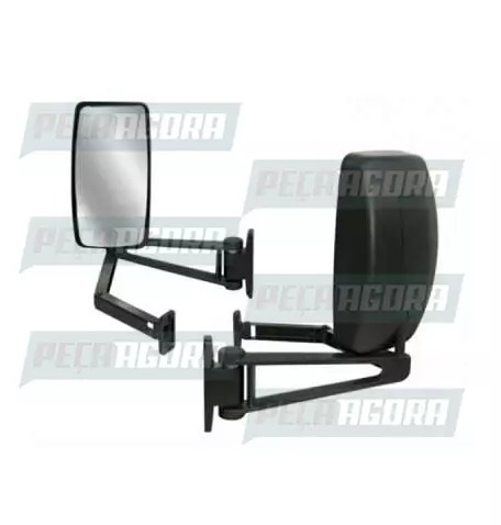 ESPELHO RETROVISOR COMPLETO SIMPLES FORD CABINE ANTIGA ESQUERDO BEPO D-665A (9C4