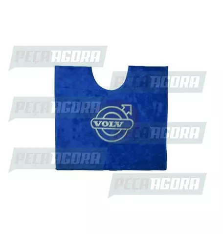 TAPETINHO PELUCIA CHINIL MEIA LUA MOTORISTA 55X50 VOLVO AZUL (441847)