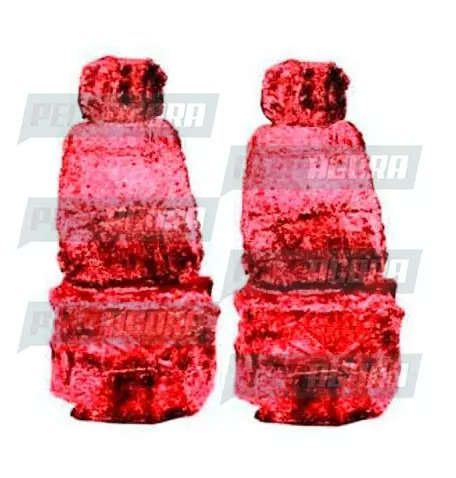 CAPA PELUCIA CHINIL BANCO S/LOGO SC114/124/HIGHLINE MOTORISTA/CARONA GAUCHA VERM