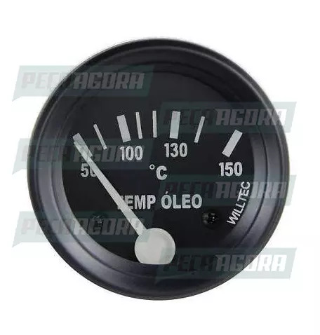 RELOGIO UNIVERSAL TERMOMETRO MECANICO DO OLEO 52MM 50-150C PRETO (455882)