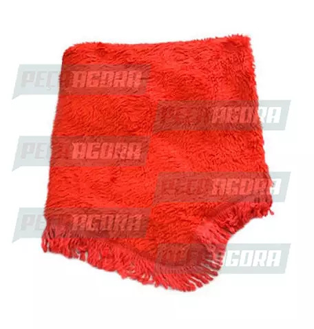 CAPA PELUCIA CHINIL PAINEL S/LOGO VOLVO VERMELHA 2008 NAO GAUCHA C/FORRO VERMELH