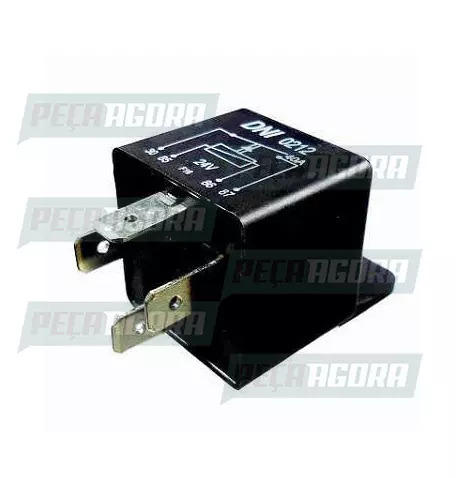 RELE PISCA UNIVERSAL COM CANECA PLASTICA 4 TERMINAIS COM SUPORTE 12V DNI 0212 (4